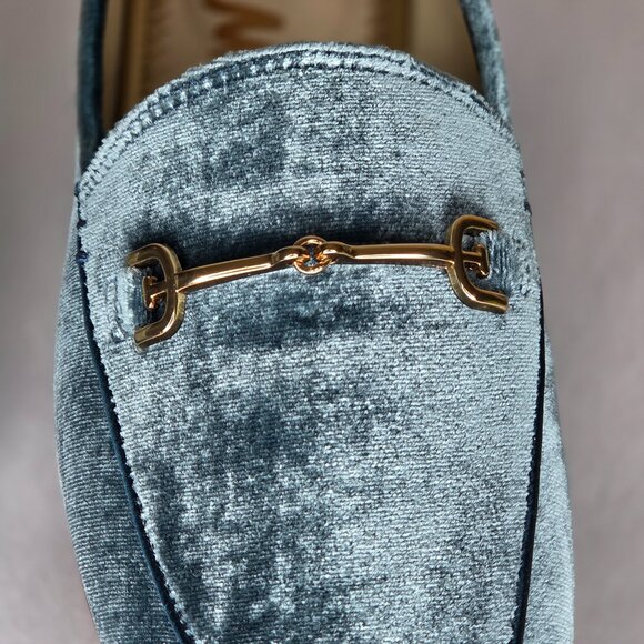 Sam Edelman Women's Loraine Teal Velvet Flats Size 5.5 - Picture 6 of 7